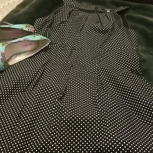 CLASSIC EMPIRE FIT POLKA DOT DRESS